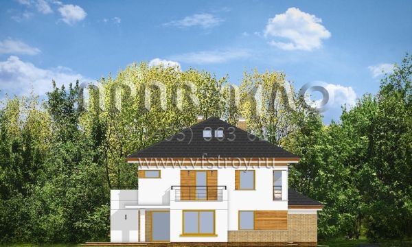 Проект комфортабельного двухэтажного дома S8-293-1 (Опал)