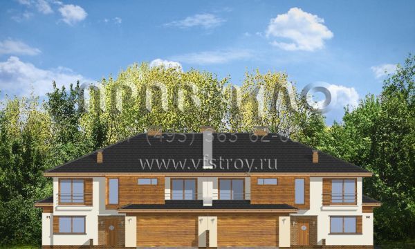 Проект большого дома на два хозяина S8-363 (Нептун)