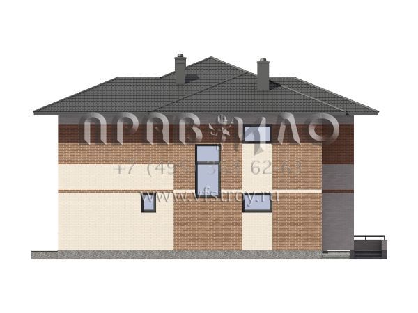 Проект современного особняка из кирпича S7-211(2-18)