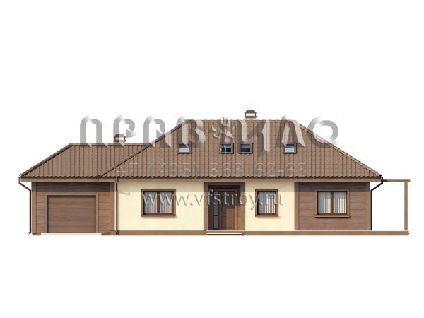 Проект комфортабельного двухэтажного дома  S3-206 (Z90)