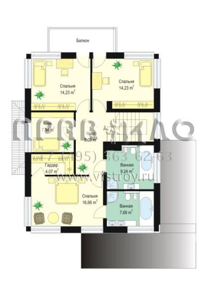 Проект загородного коттеджа в современном стиле S8-259 (Гелиос)