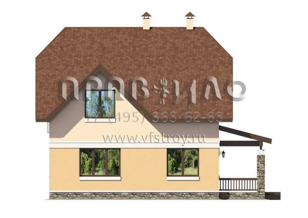 Проект экономичного дома S7-132 (3-42)