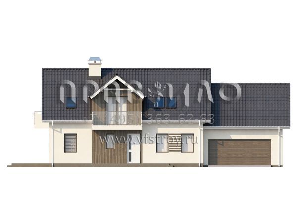 Проект частного двухэтажного дома  S3-259 (Z175)