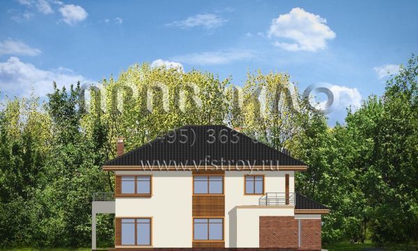 Проект загородного дома с кабинетом S8-332-2 (Топаз 2)