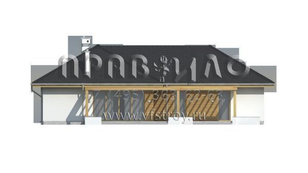 Проект коттеджа Т-образной формы S3-166-6 (Z190)