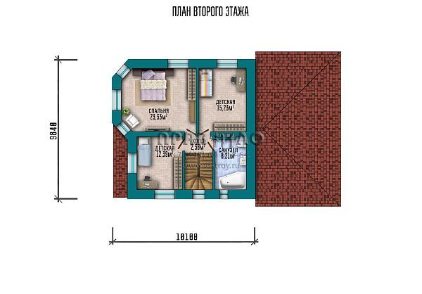 Проект двухэтажного дома для наклонного участка с подвальным этажом S2-237 (115-237-2ГП)