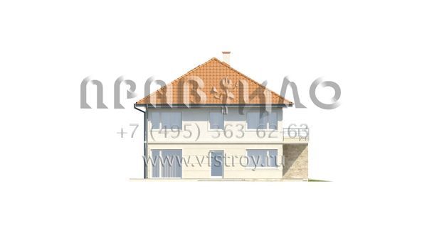 Проект двухквартирного загородного дома S3-230-2 (ZB2)