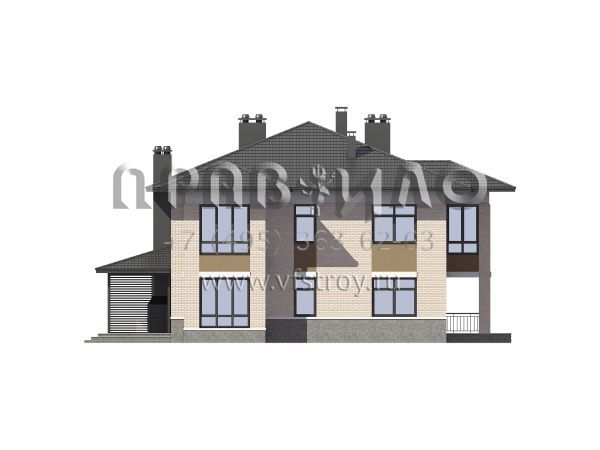 Проект двухквартирного таунхауса S7-395 (3-17-2а)
