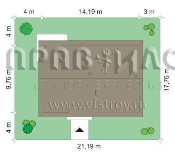 Проект дома с лаконичной планировкой S8-128-1 (Оливка 2)