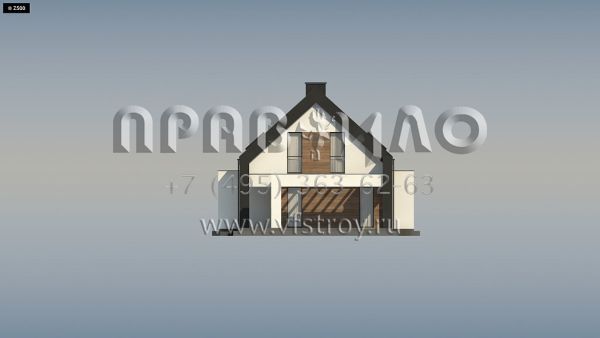 Проект современного стильного четырехкомнатного дома для зауженных участков s3-212 (Z330 P)