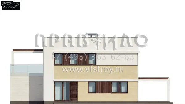 Проект c четырехскатной крышей и плитным перекрытием S3-130 (Zx63 B pk)