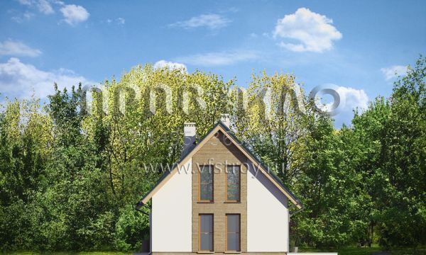 Проект дома с крыльцом - террасой S8-119-1 (Приключение 2)