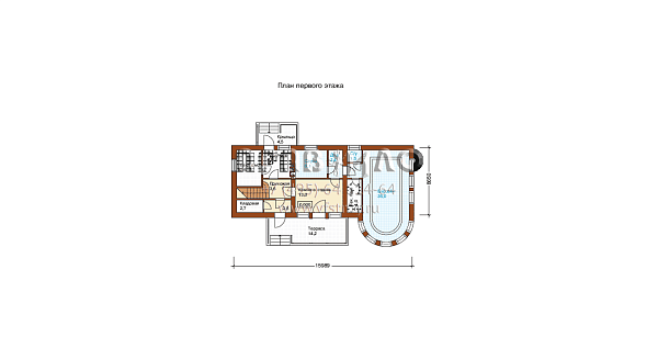 Коттедж из ячеистого бетона по проекту H-137-1P