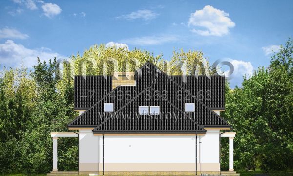 Проект коттеджа с двумя входами S8-283 (Аманда)