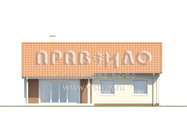 Проект комфортабельного одноэтажного дома  S3-112-7 (Z91)