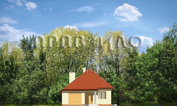 Проект керамоблочного дома для вытянутого участка S8-214 (Такса 2)