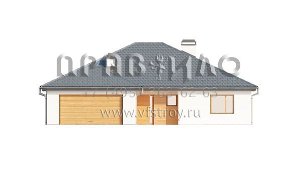 Проект частного дома с пристроенным гаражом S3-207 (Z199)