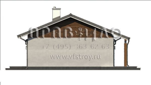 Проект одноэтажного дома для небольшой семьи S3-106-2 (Z7 LGL)