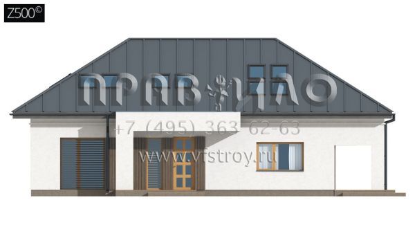 Проект с современным оформлением фасадов S3-207 (Z85 C)