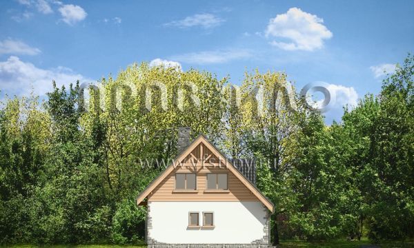 Проект загородного коттеджа с двускатной кровлей S8-137 (Виселка)