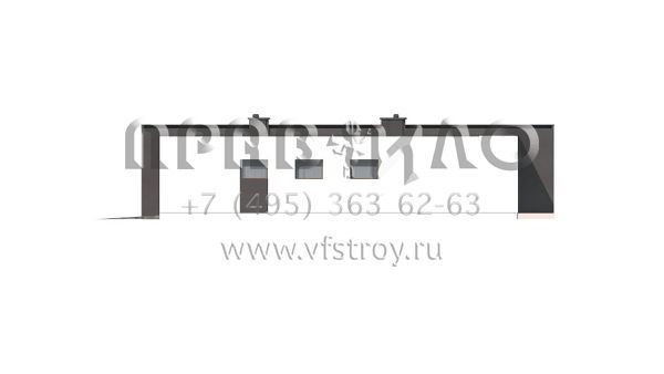 Проект современного одноэтажного дома с гаражом на один автомобиль S3-149-5 (Zx49 -)