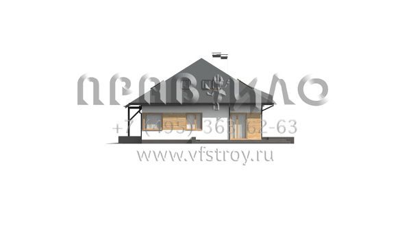 Проект комфортабельного дома из кирпича, керамических блоков или газобетона S3-224 (Z56 A)