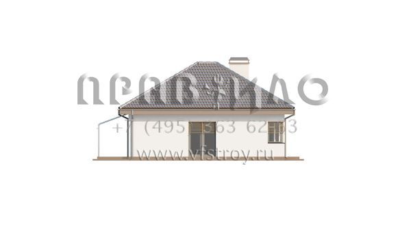 Проект загородного коттеджа для небольшой семьи S3-166-2 (Z167)