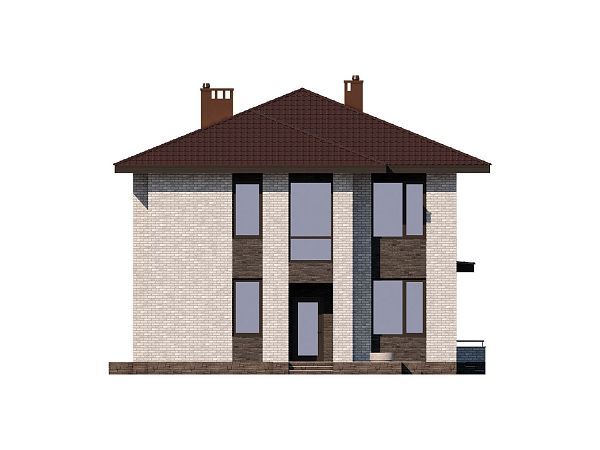 Загородный 2-этажный дом из газобетона S7-198 (3-65.2)