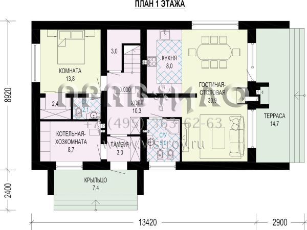 Барнхаус со вторым светом S7-151 (5-10.1)