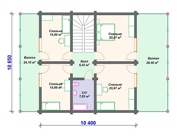 Проект комбинированного дома S4-366 (А-002)