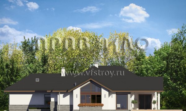 Проект дома для просторного участка S8-301-1 (Раскидистый 2)