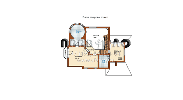 Проект загородного особняка L-243-1K
