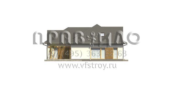Проект Г-образного дома с встроенным гаражом на два автомобиля  S3-275 (Z306)