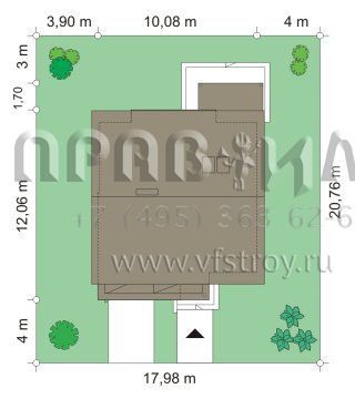 Проект дома с большой гостиной S8-205-2 (Миранда)
