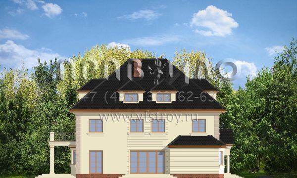 Проект двухэтажного коттеджа  S8-413 (Агат)