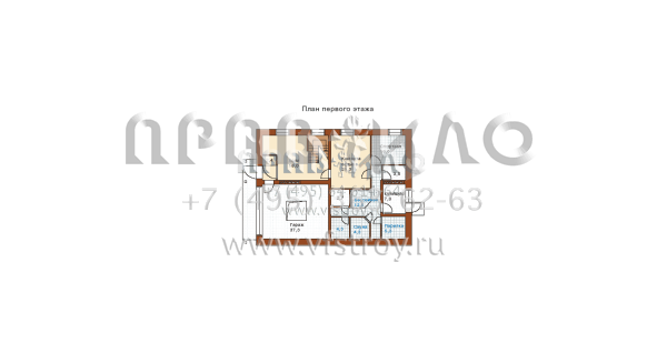 Небольшой уютный дом для проживания семьи из 2-3 человек I-267-1K