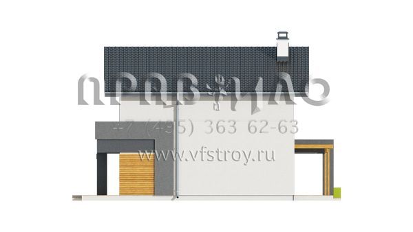 Проект прямоугольного дома в современном стиле  S3-94-1 (Z297)