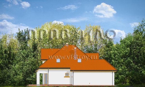 Проект керамоблочного дома со сложной кровлей S8-216-4 (Сюзанна)