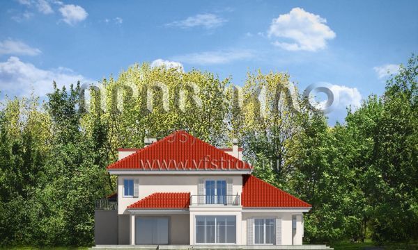 Проект загородного дома в средиземноморском стиле S8-438 (Малибу)