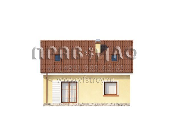 Проект компактного квадратного дома  S3-95-2 (Z32)