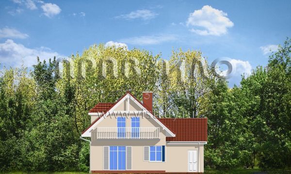 Проект мансардного частного дома S8-137-2 (Первый Дом 3)