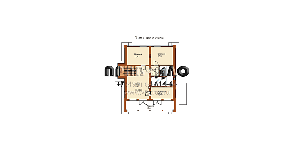 Проект современного коттеджа J-212-1K