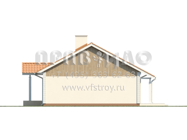 Проект комфортабельного одноэтажного дома  S3-112-7 (Z91)