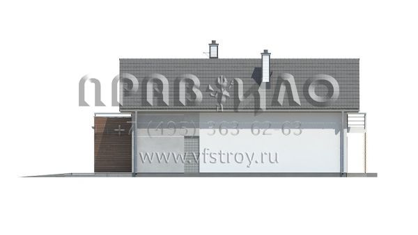 Проект узкого в плане дома для компактного участка S3-154-1 (Z293)