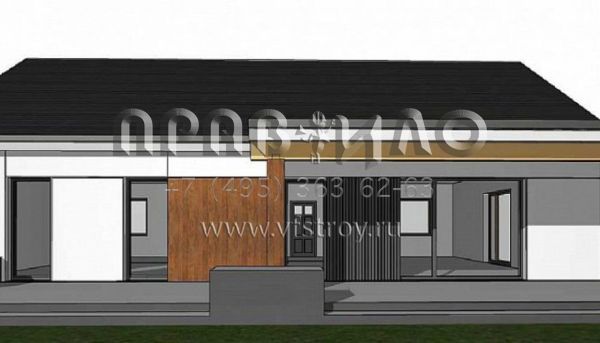 Проект пятикомнатного одноэтажного дома с удобной планировкой S3-108-3 (Z376 35)