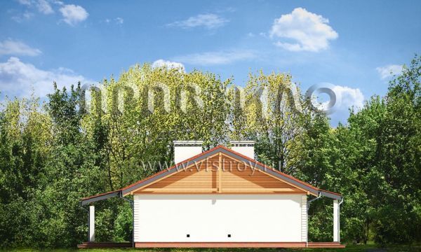 Проект квадратного керамоблочного дома S8-118 (Шпак)