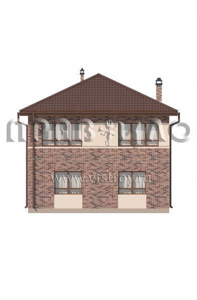 Проект светлого двухэтажного дома с интересной облицовкой фасадов S3-157-5 (Zx24 a)