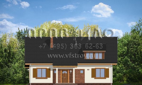 Проект загородного дома для большой семьи S8-185-1 (Фрашка)
