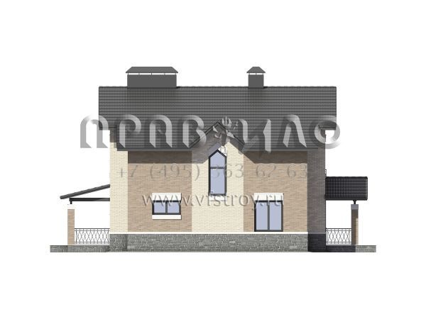 Проект двухэтажного загородного дома S7-223 (3-28а)