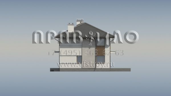 Проект комфортабельного дома с чердаком S3-182-1 (Z159)